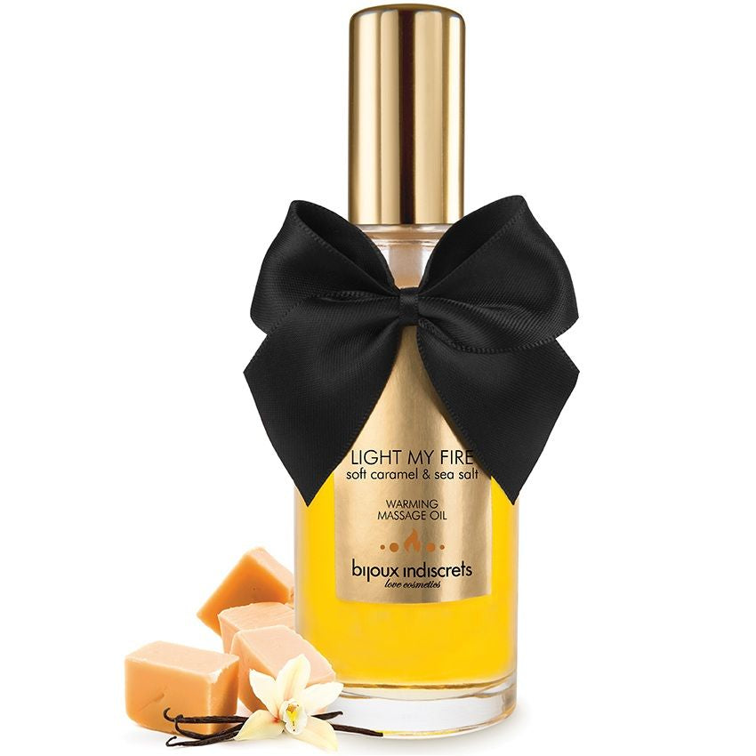 BIJOUX - MASSAGE OIL WARMING EFFECT CARAMEL FLAVOR