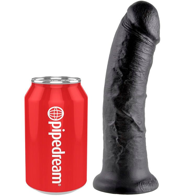 KING COCK - 8 DILDO ZWART 20,3 CM
