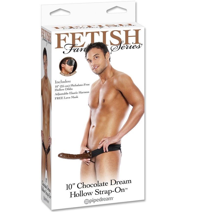 FETISH FANTASY SERIE - CHOCOLATE DREAM HOLLOW STRAP-ON