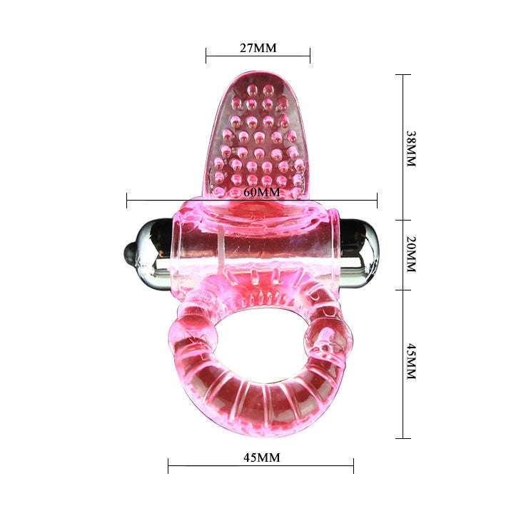 BAILE - SWEET ABS 10 RYTHMES RING VIBRATEUR ROSE CENIS RING