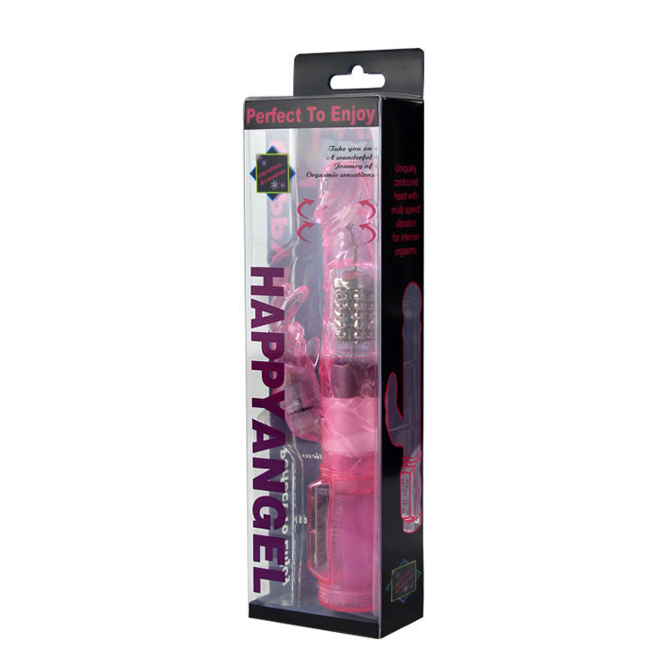 BAILE - MINI ROTATEUR LAPIN ROSE AVEC SUPER STIMULATEUR