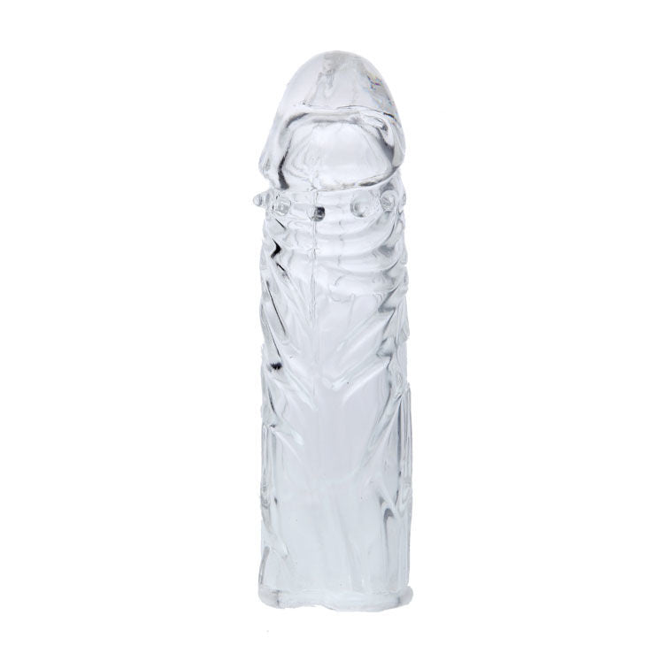 BAILE - PINK STIMULATING SILICONE PENIS SLEEVES 13 CM