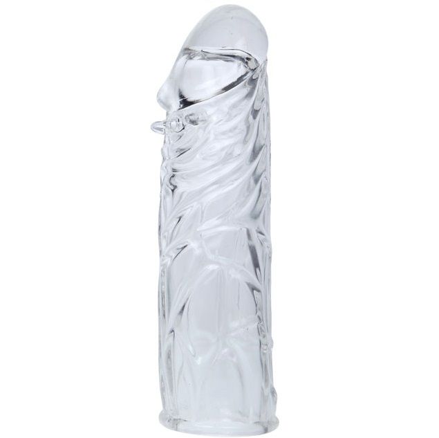 BAILE - PINK STIMULATING SILICONE PENIS SLEEVES 13 CM