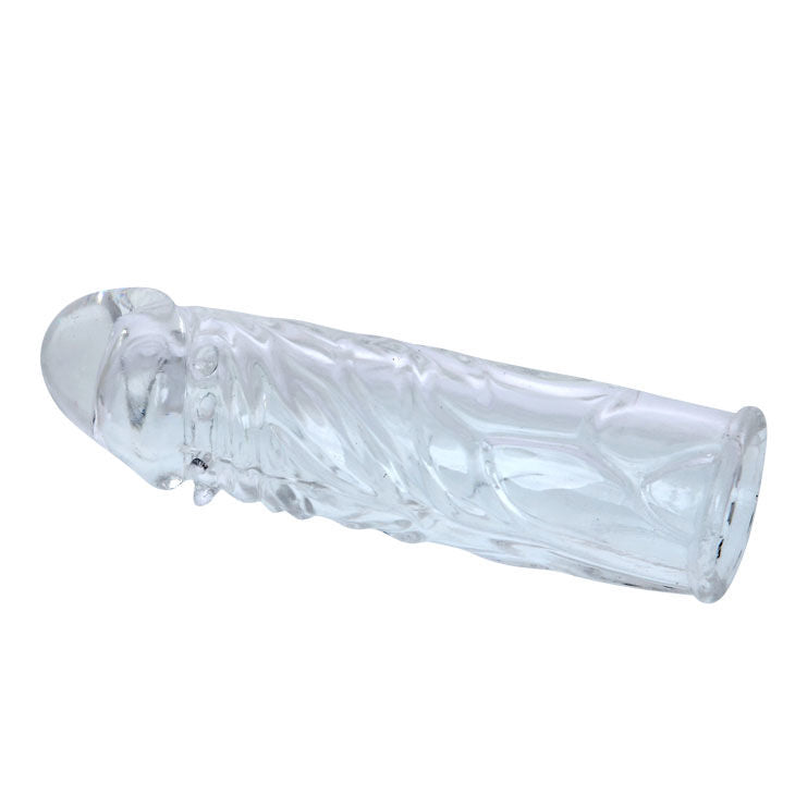BAILE - PINK STIMULATING SILICONE PENIS SLEEVES 13 CM