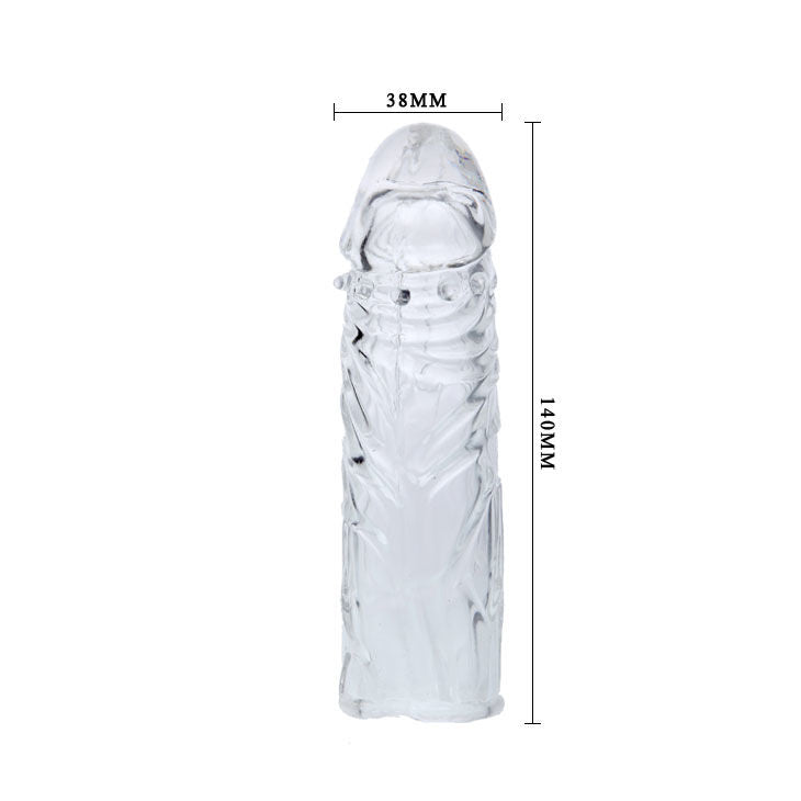 BAILE - TRANSPARENT SILICONE PENIS SLEEVES 13 CM