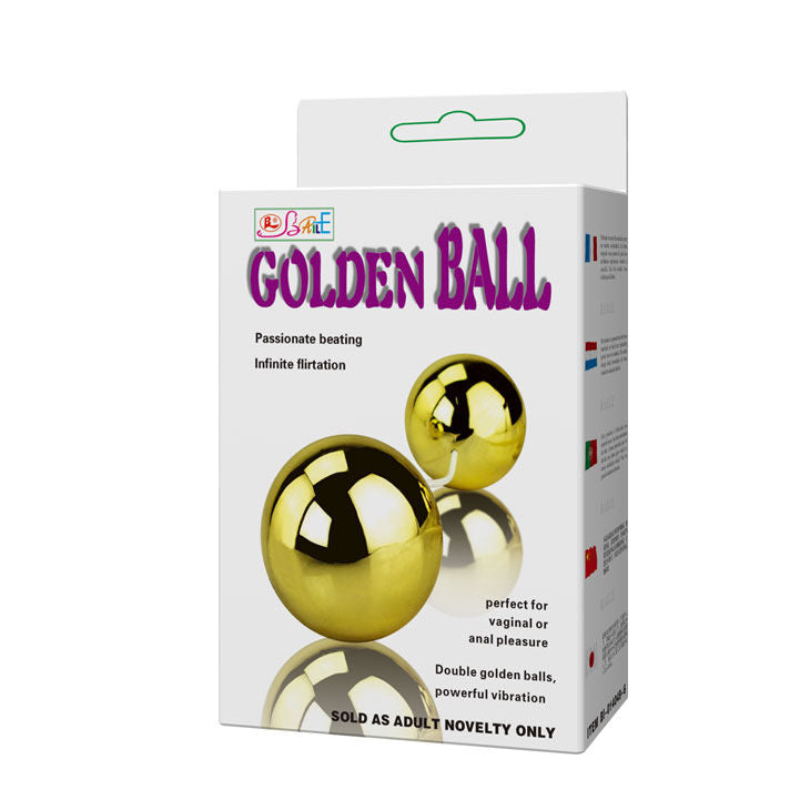BAILE - GOLDEN VIBRATOR WITH CHINESE BALLS