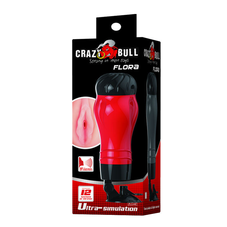 CRAZY BULL - FLORA VAGINA AVEC BASE DE MASTURBATEUR VOCAL
