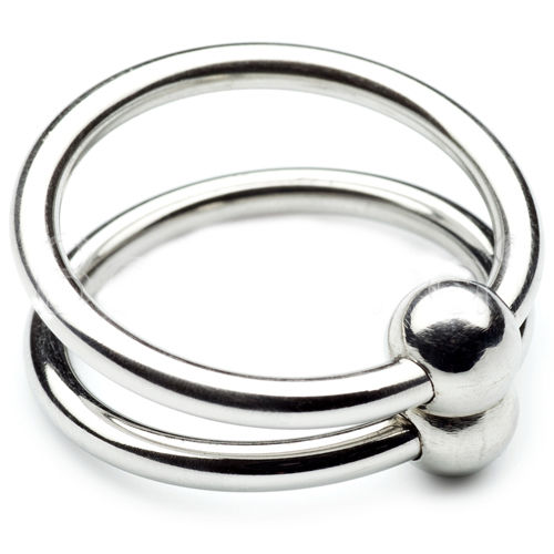 METAAL HARD - DUBBELE STALEN RING 30MM