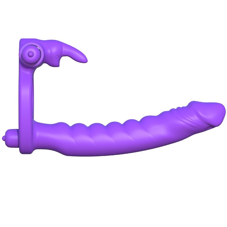 FANTASY C-RINGZ - SILICONEN DUBBELE VIBRATOR KONIJN