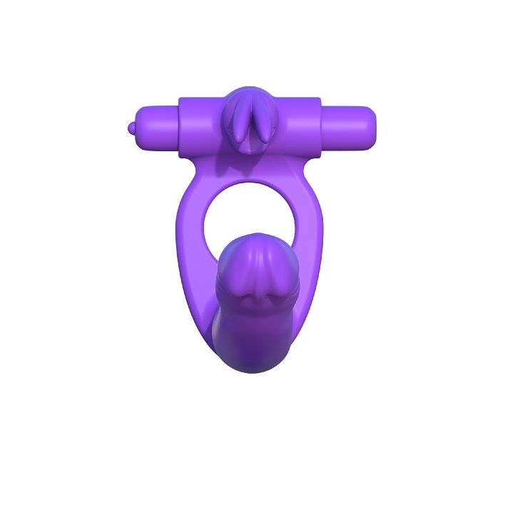 FANTASY C-RINGZ - SILICONEN DUBBELE VIBRATOR KONIJN