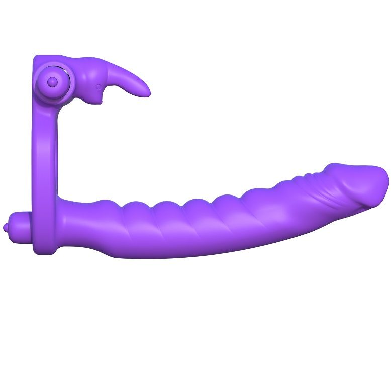 FANTASY C-RINGZ - SILICONEN DUBBELE VIBRATOR KONIJN
