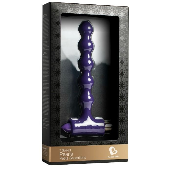 ROCKS-OFF - ANALE PLUG MET VIBRATIE EN RIVIERLES PETITE SENSATIONS PARELS