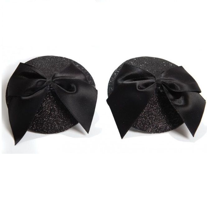 BIJOUX - BURLESQUE GLANZENDE TEPELBEKLEDING MET STRIK