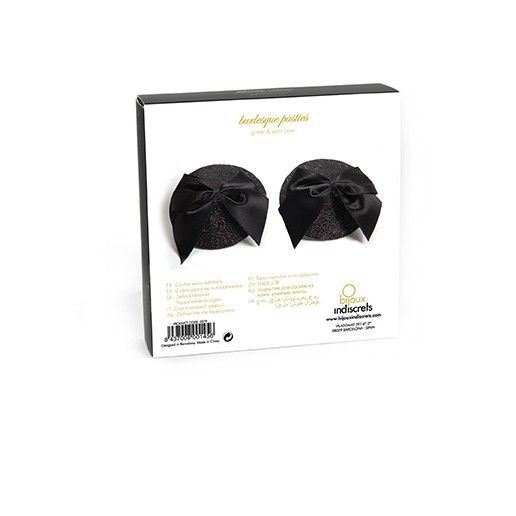 BIJOUX - BURLESQUE GLANZENDE TEPELBEKLEDING MET STRIK