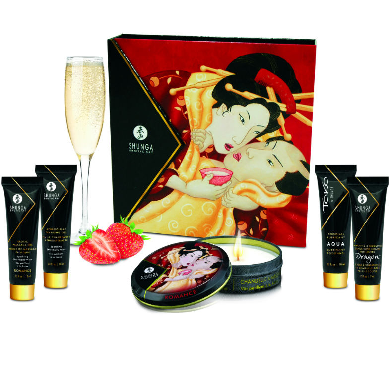SHUNGA - GEHEIME GEISHA AARDBEI EN CAVA KIT
