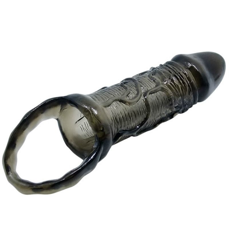 BAILE - PENISVERLENGINGSMOUWEN MET BAND VOOR TESTIKELEN 11,5 CM