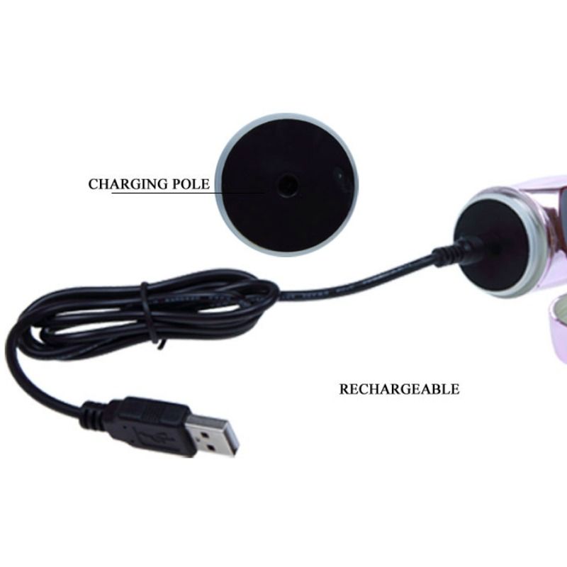 BAILE - VIBRATEUR RECHARGEABLE AVEC ROTATION ET STIMULATEUR PAPILLON LANCANT