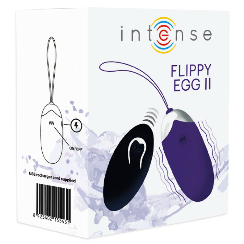 INTENSE - FLIPPY II ŒUF VIBRANT AVEC TÉLÉCOMMANDE
