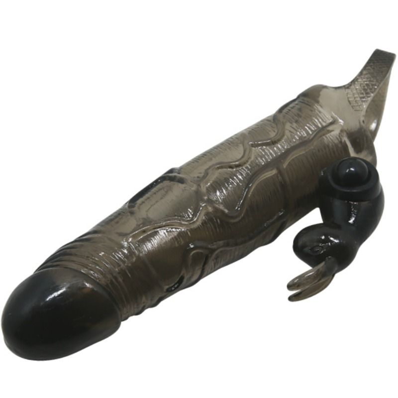 BAILE - BRAVE MAN PENIS COVER MET KONIJN ZWART 16,5 CM