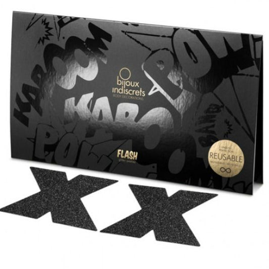 BIJOUX - INDISCRETS FLASH CROSS NIPPLE CAPS