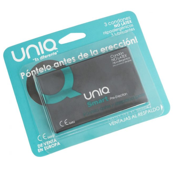 UNIQ - SLIMME LATEXVRIJE PRE-ERECTIE CONDOOMS 3 STUKS