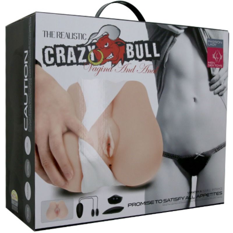 CRAZY BULL - VAGIN ET ANUS RÉALISTES AVEC VIBRATION POSITION 3