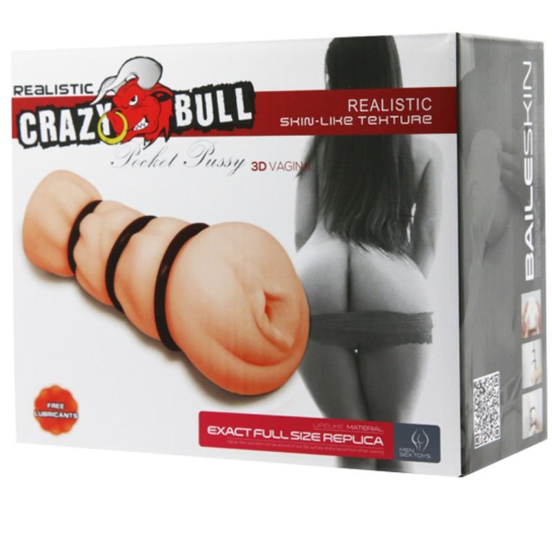 CRAZY BULL - VAGINA MASTURBATOR MET RINGEN