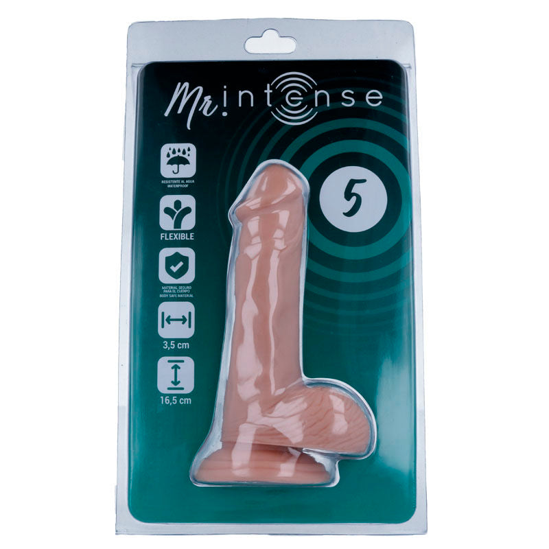 MR INTENSE - 5 PÉNIS RÉALISTES 16,5 CM -O- 3,5 CM