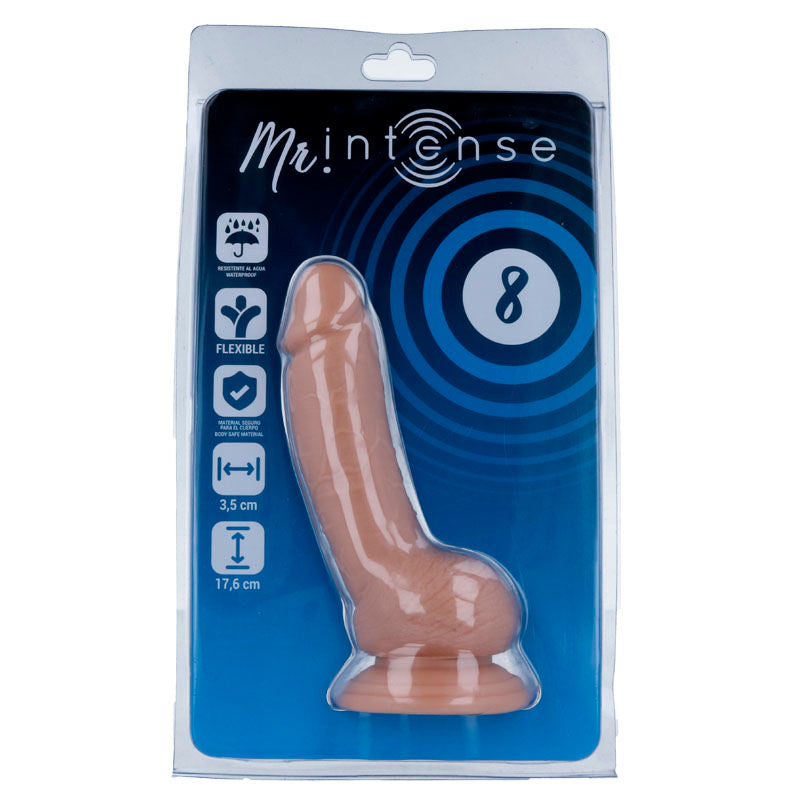 MR INTENSE - 8 PÉNIS RÉALISTES 17,6 CM -O- 3,5 CM
