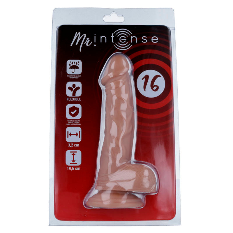 MR INTENSE - 16 PÉNIS RÉALISTES 19,6 CM -O- 3,2 CM