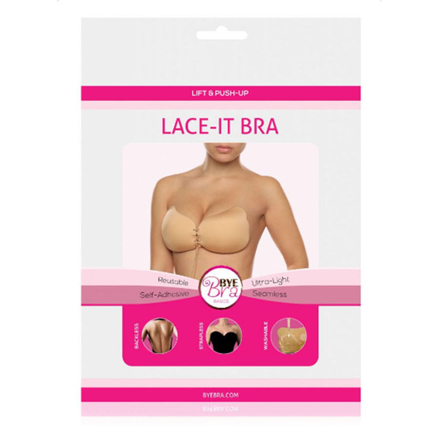 BYE-BRA - LACE-IT ENHANCEMENT PUSH-UP ZWART CUP D