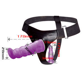 BAILE - VROUWELIJKE ANALE EN VAGINALE HARNAS LILAC G-SPOT 17 CM