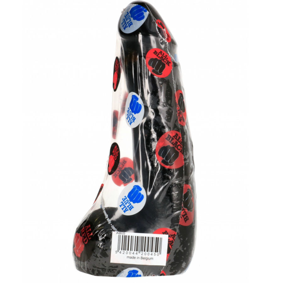 ALL BLACK - ZACHTE ZWARTE REALISTISCHE DILDO 20 CM