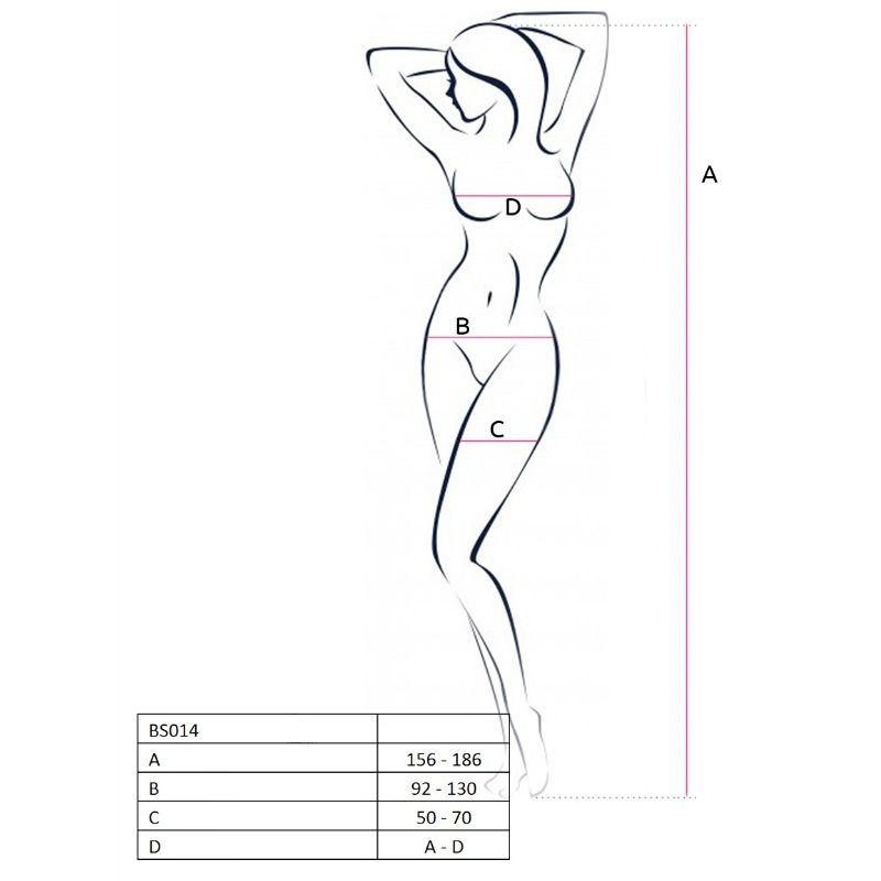 PASSION - BODYSTOCKING FEMME BS014 ROUGE, TAILLE UNIQUE