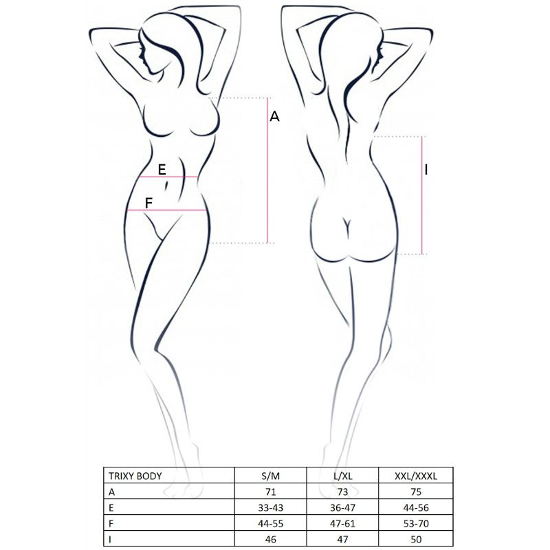 PASSION - TEDDY FEMME TRIXY NOIR TAILLE L/XL