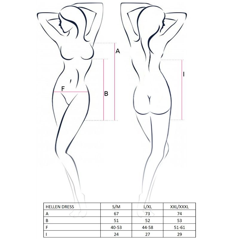 PASSION - ROBE LÉGÈRE ET STRING FEMME TAILLE L/XL