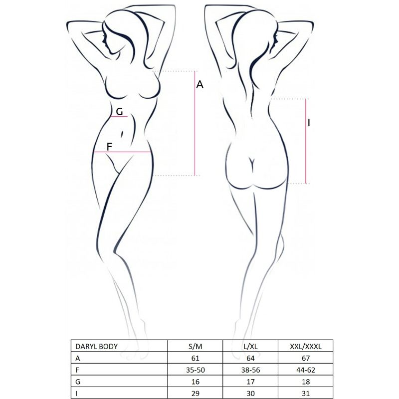 PASSION - TEDDY FEMME DARYL NOIR TAILLE L/XL