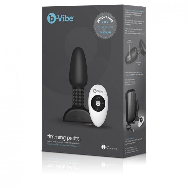 B-VIBE - PLUG ANAL RIMMING AVEC TÉLÉCOMMANDE PETITE NOIR