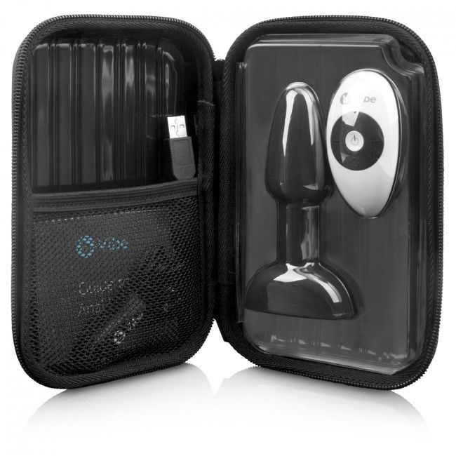 B-VIBE - PLUG ANAL RIMMING AVEC TÉLÉCOMMANDE PETITE NOIR