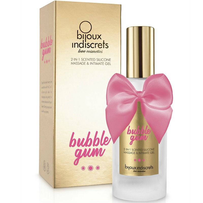 BIJOUX - GEL BUBBLE GUM 2 EN 1 SILICONE CHEWING-GUM FRAISE 100 ML