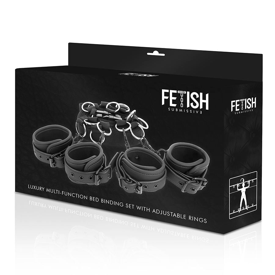 FETISH SUBMISSIVE - LUXURY BED BAND SET WITH NOPRENE LINING