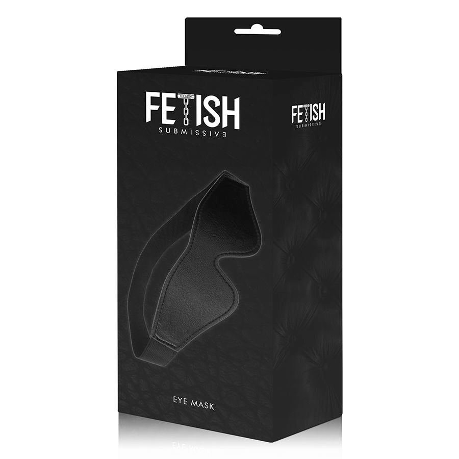FETISH SUBMISSIVE - VEGAN LEDEREN MASKER MET NOPREEN VOERING