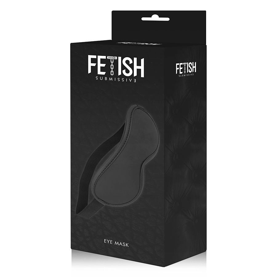 FETISH SUBMISSIVE - VEGAN LEDEREN MASKER II MET NOPREEN VOERING