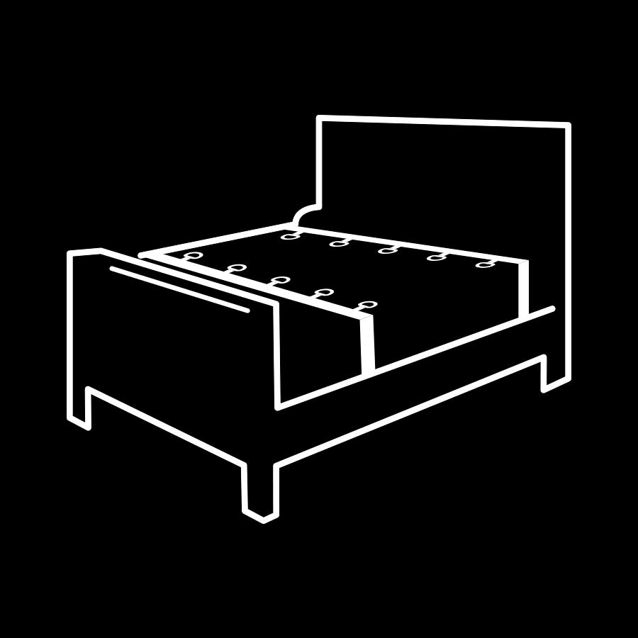 FETISH SUBMISSIVE - LUXURY BED BAND SET WITH NOPRENE LINING