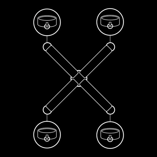 FETISH SUBMISSIVE - CONNECTEUR DE MENOTTES EN CUIR VEGAN