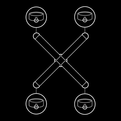 FETISH SUBMISSIVE - HANDSCHELLENVERBINDUNG AUS VEGANEM LEDER