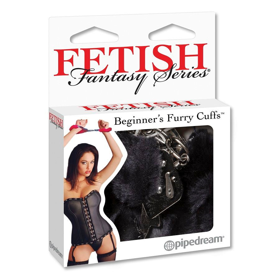 FETISH FANTASY SERIE - HARIGE MANCHETTEN ZWART