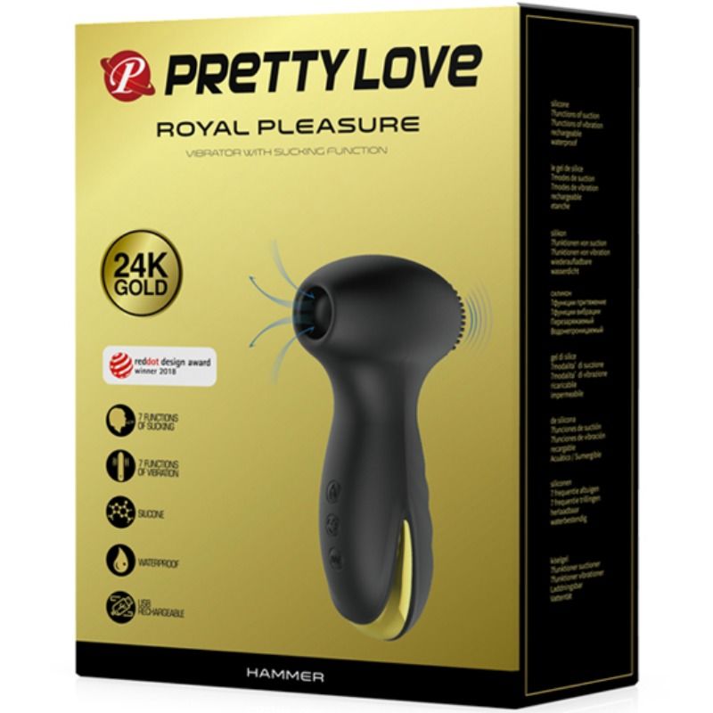 PRETTY LOVE - SLIMME HAMERVIBRATIE EN STIMULERENDE GOLVEN