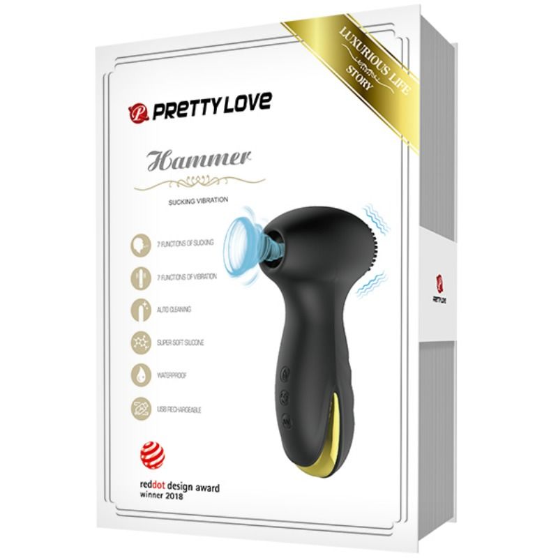 PRETTY LOVE - SLIMME HAMERVIBRATIE EN STIMULERENDE GOLVEN