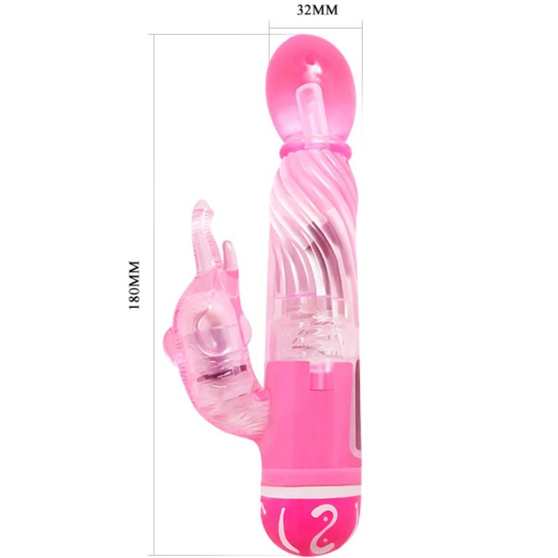 BAILE - VIBRATEUR MULTI-VITESSES AVEC STIMULATEUR ROSE